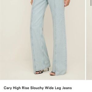 Reformation Light Blue Flare Jeans